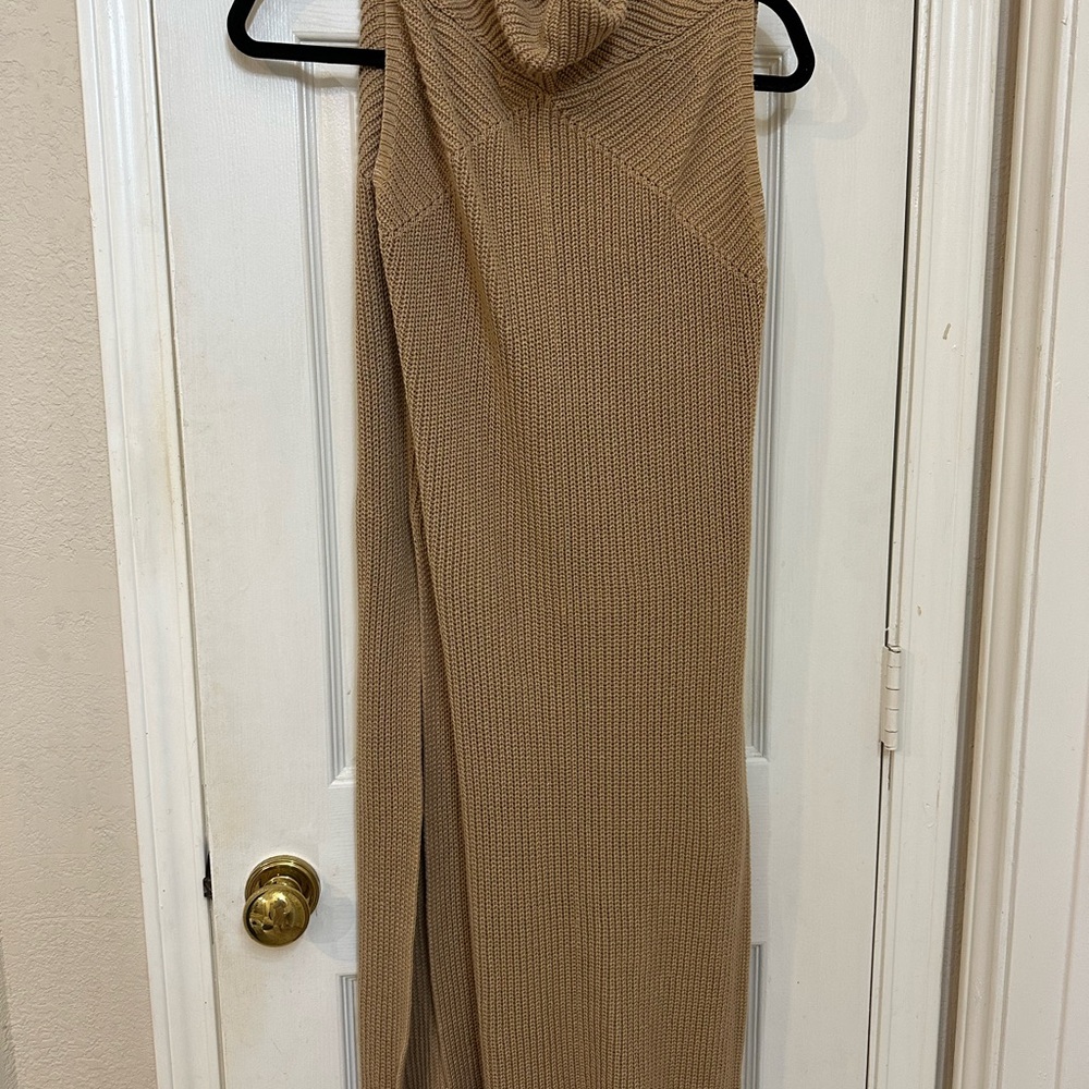 Organic Cotton Haven Well Within Tan Cowl Neck Sweater
